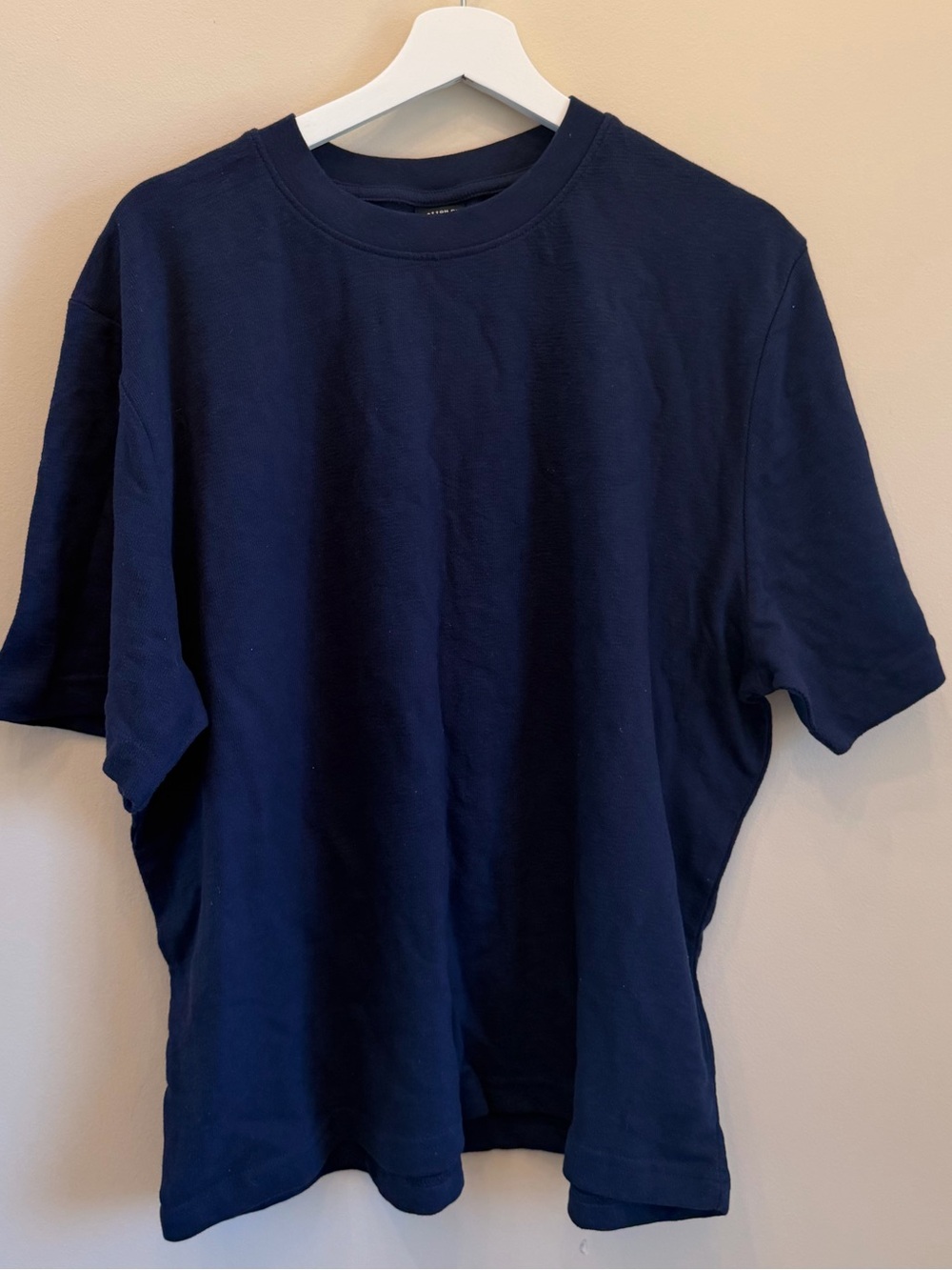 NWT Cotton On T-Shirt Mens Size X-Large Blue Cropped Fit T-Shirt Short Sleeve